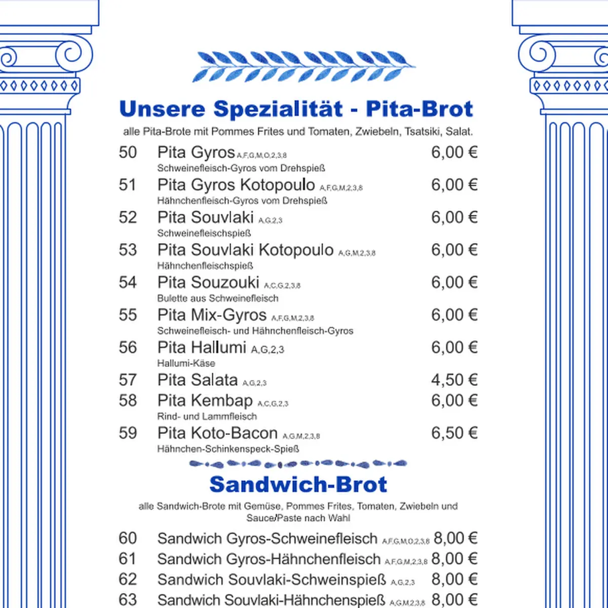 Speisekarte photo 3