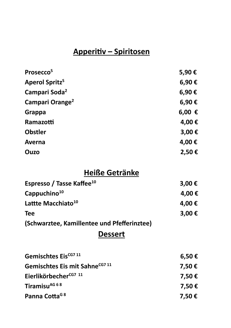 Speisekarte photo 4