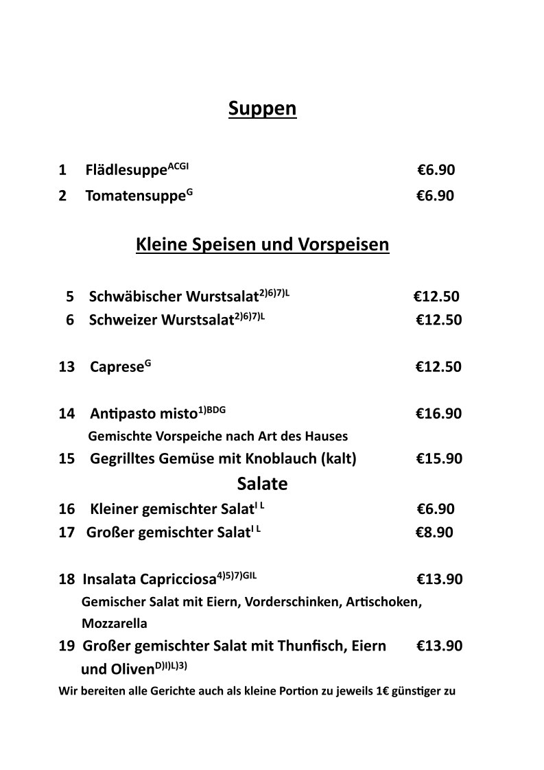 Speisekarte photo 6