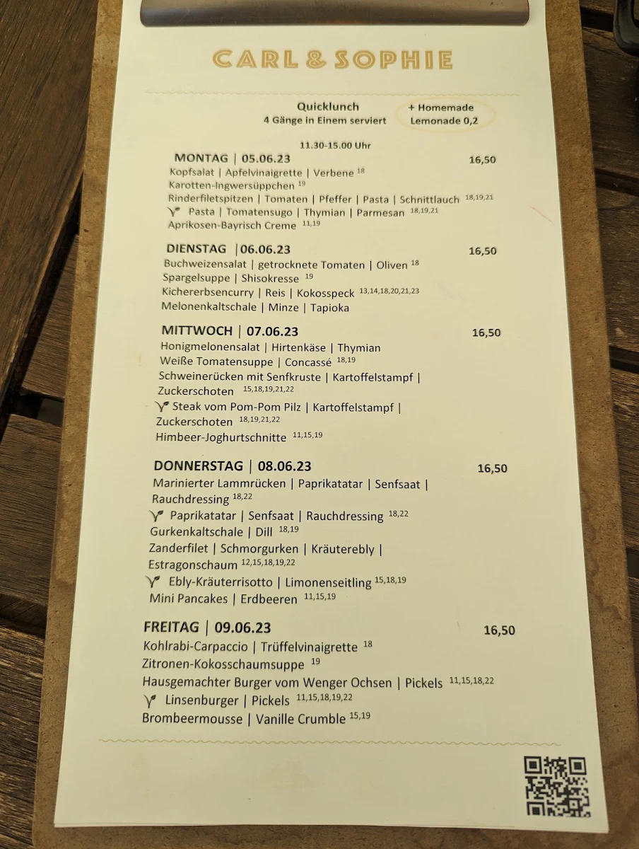 Speisekarte photo 2