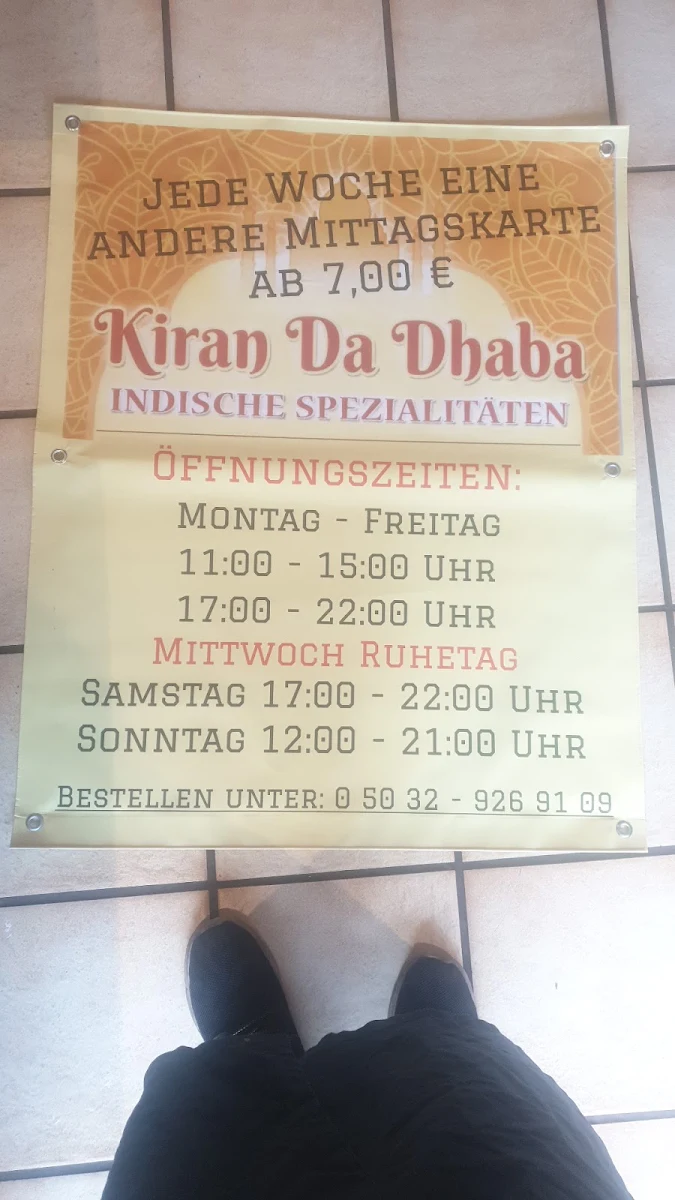 Speisekarte, Kiran Da Dhaba