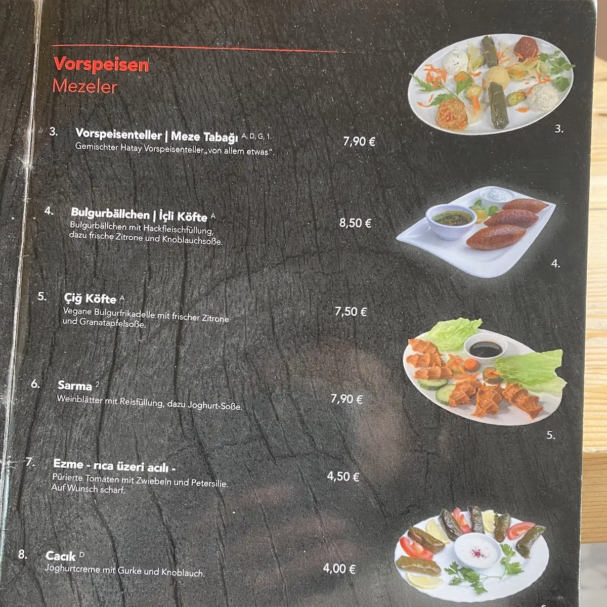 Speisekarte photo 2