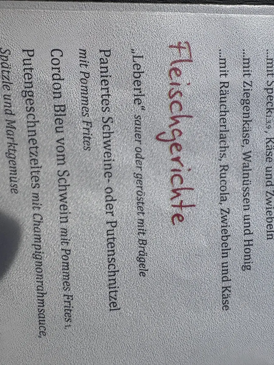 Speisekarte photo 5
