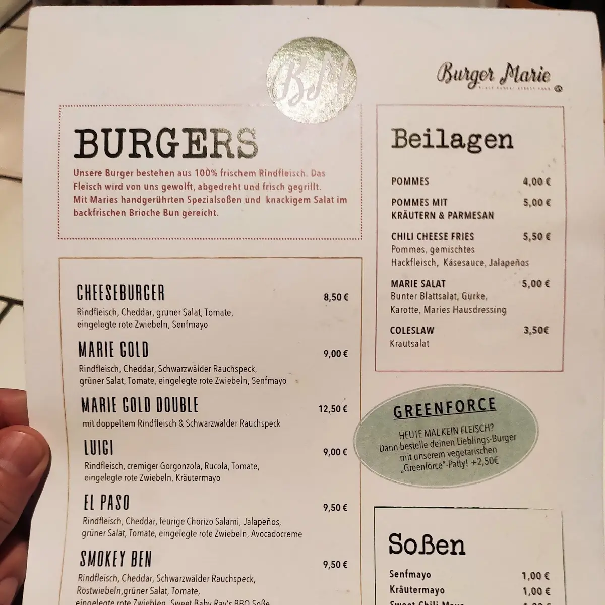 Speisekarte photo 2