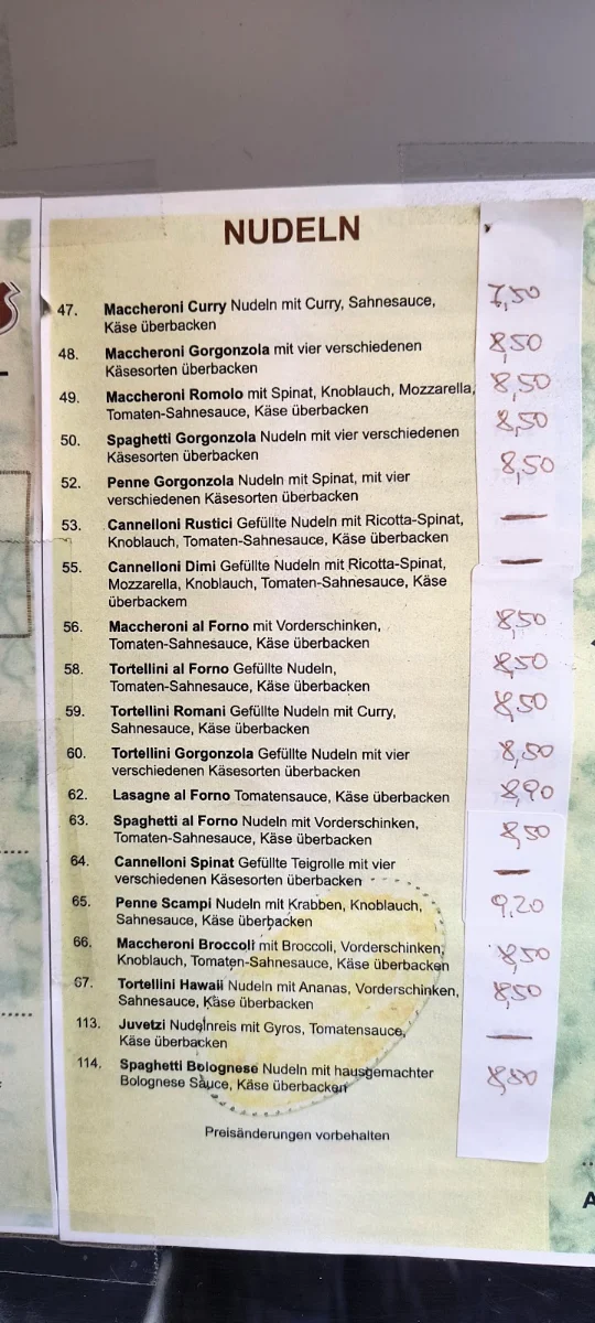 Speisekarte photo 6
