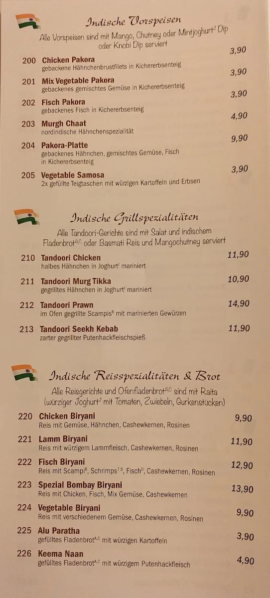 Speisekarte, Ristorante Da Mario