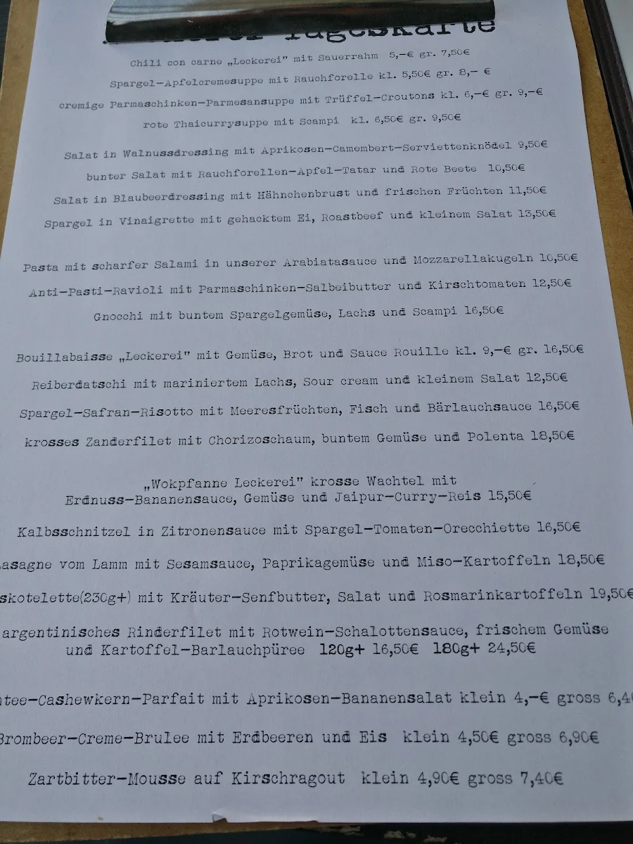 Speisekarte photo 2
