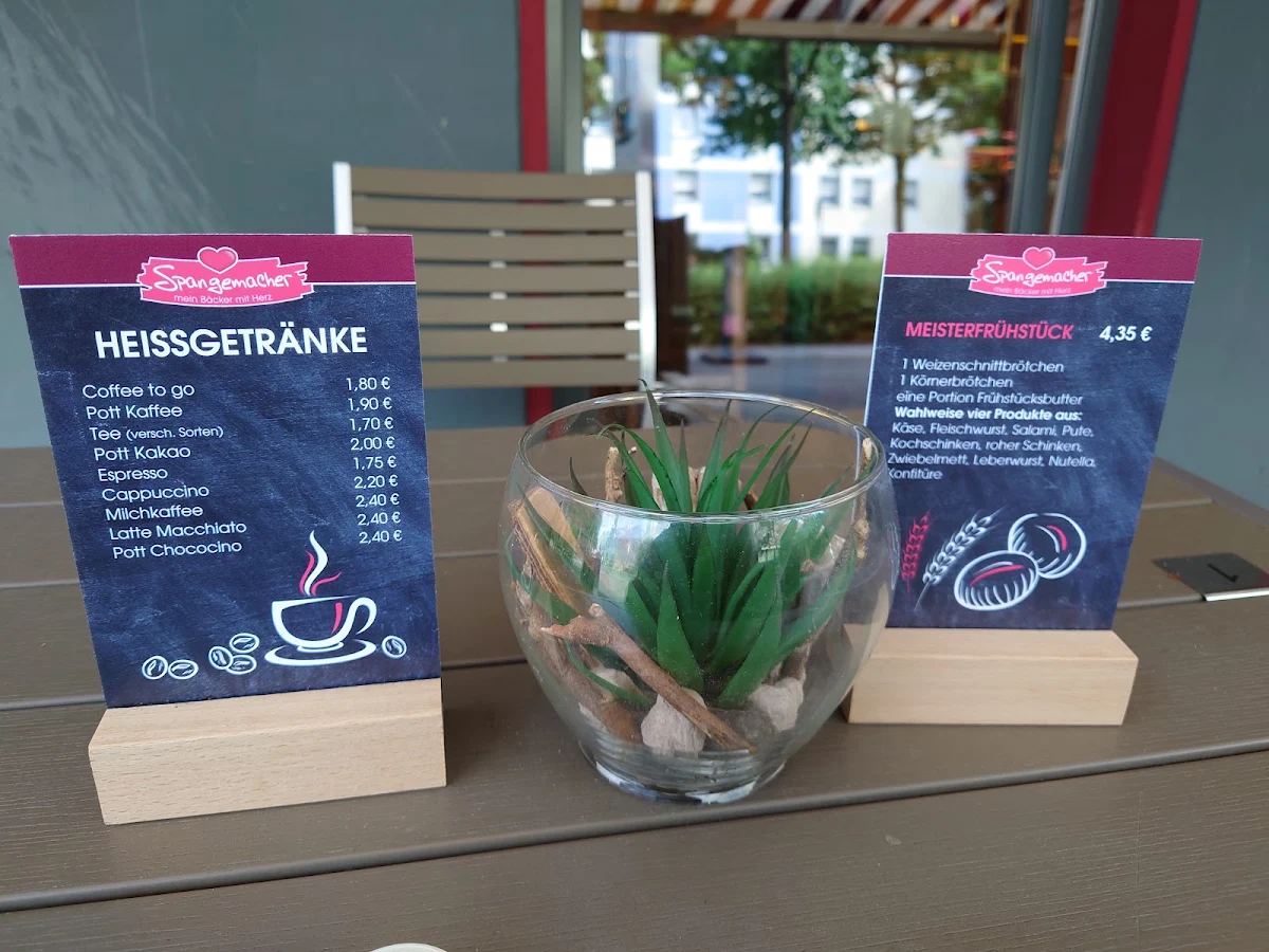 Speisekarte, Bäckerei Spangemacher, Dorsten (Holsterhausen)