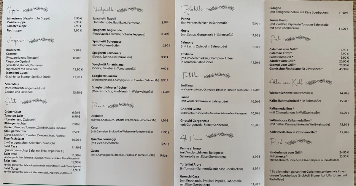 Speisekarte photo 1