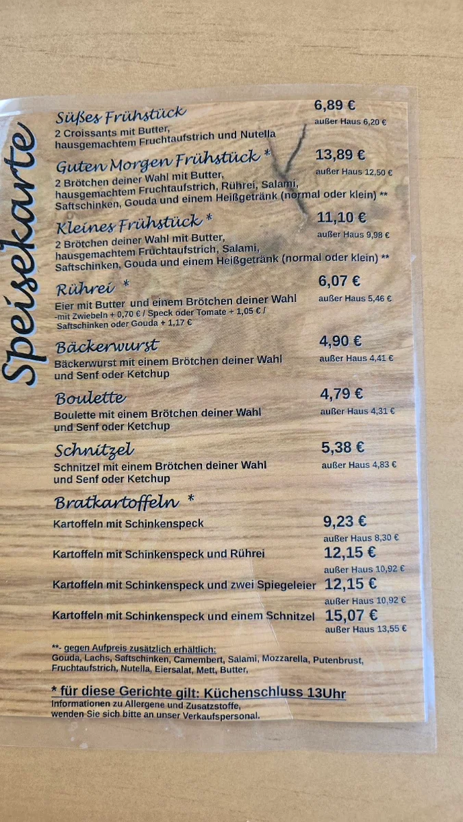 Speisekarte photo 1