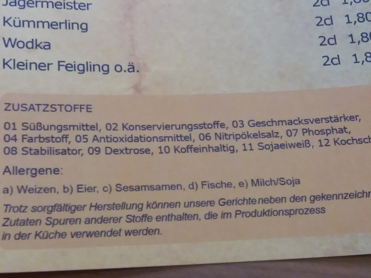 Speisekarte photo 5