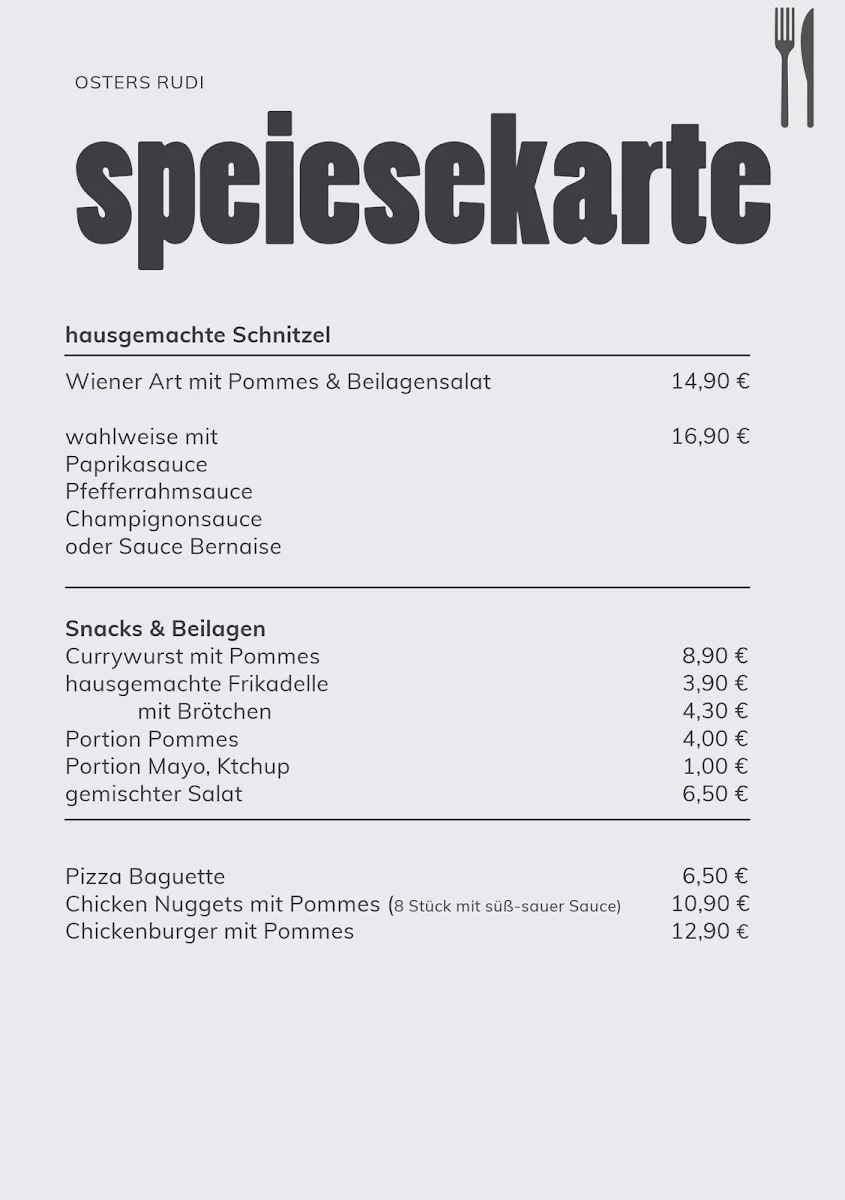 Speisekarte photo 1