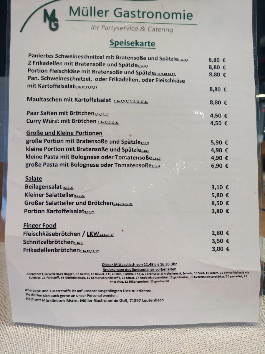 Speisekarte photo 1