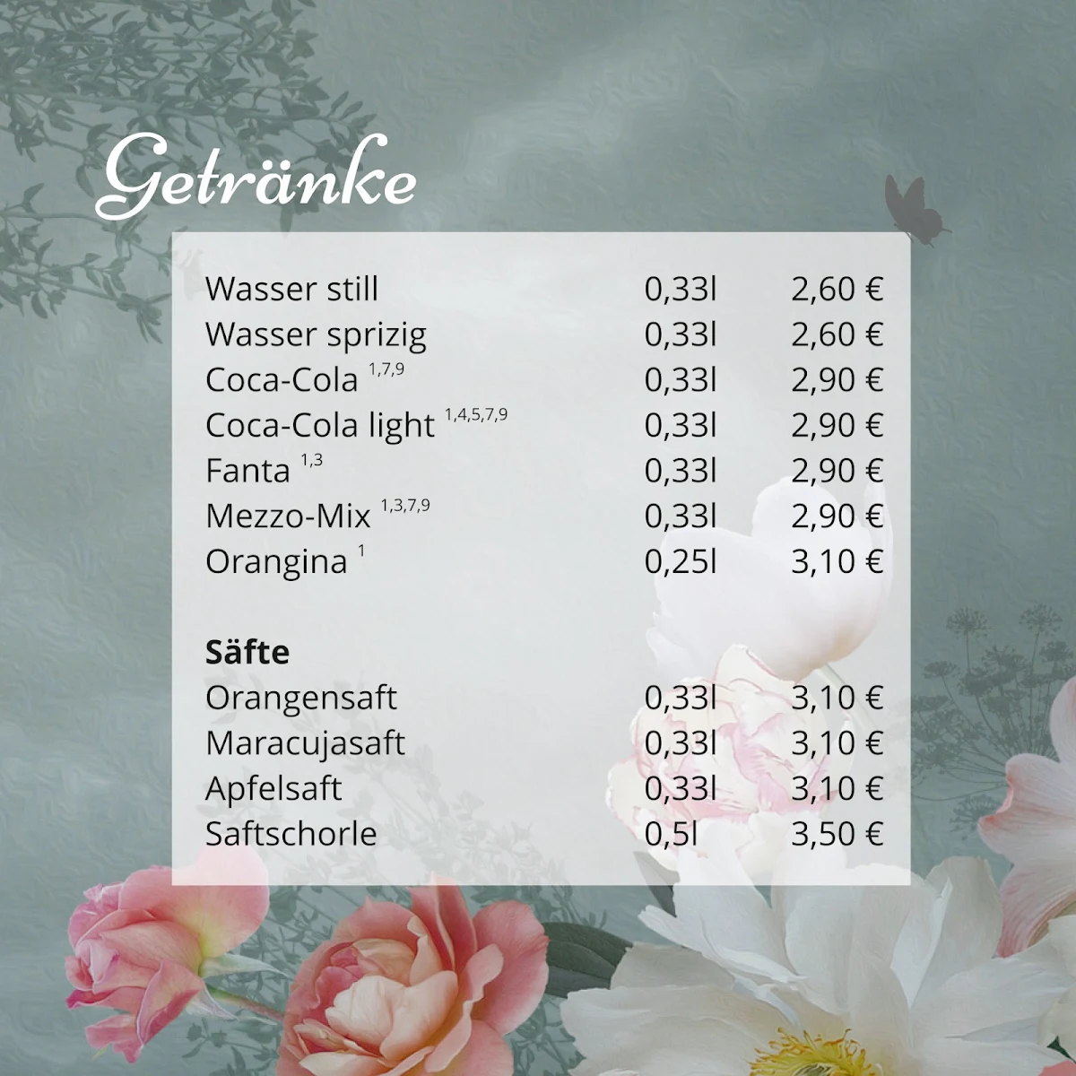 Speisekarte photo 2