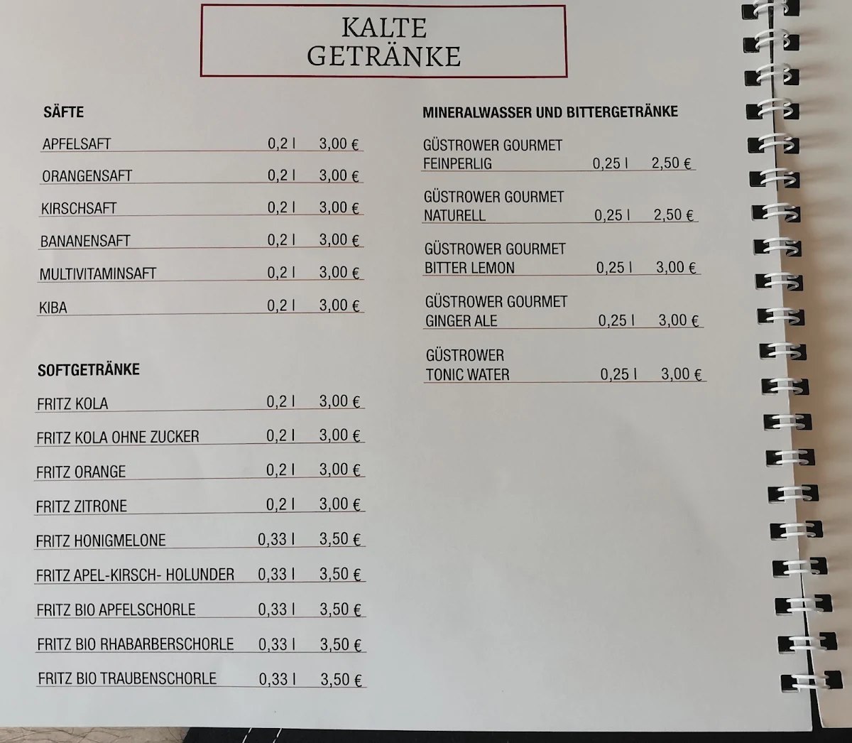 Speisekarte photo 4