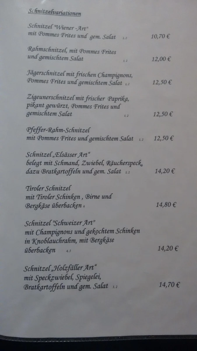Speisekarte photo 2