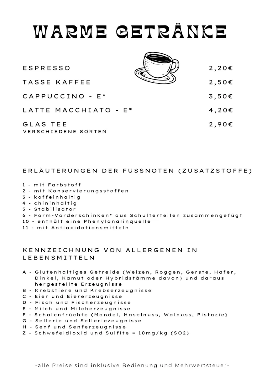 Speisekarte photo 2