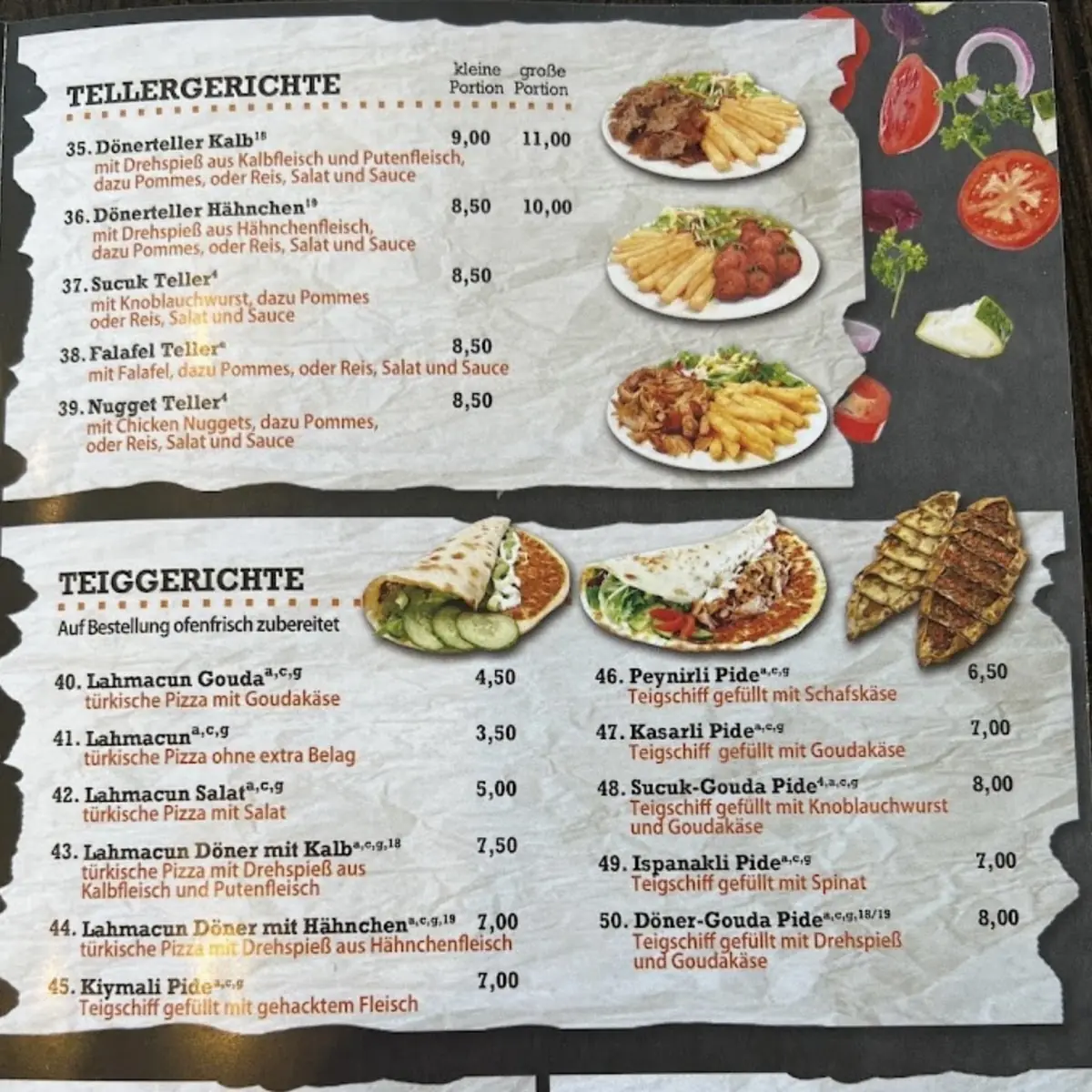 Speisekarte photo 1