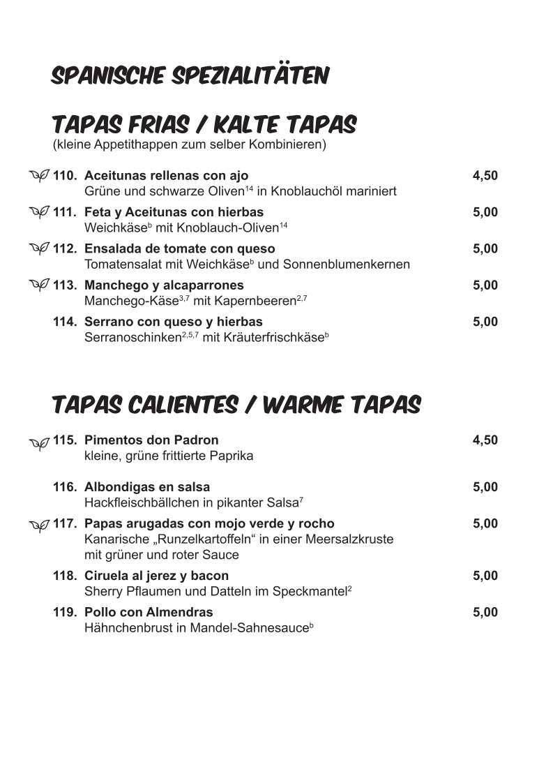 Speisekarte photo 4