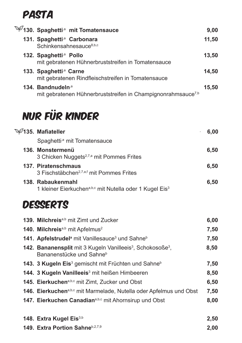 Speisekarte photo 5