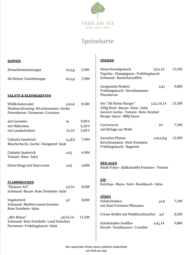 Speisekarte photo 2