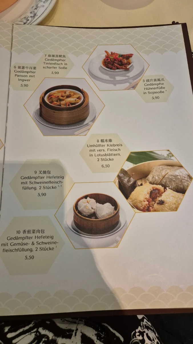 Speisekarte, Dim Sum Gourmet