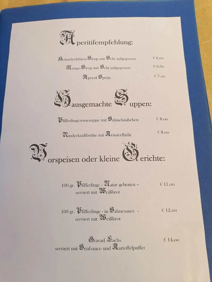 Speisekarte photo 1
