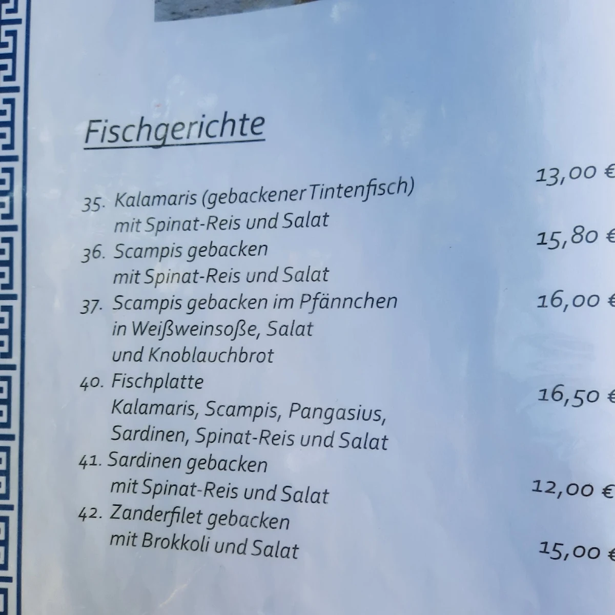 Speisekarte photo 1
