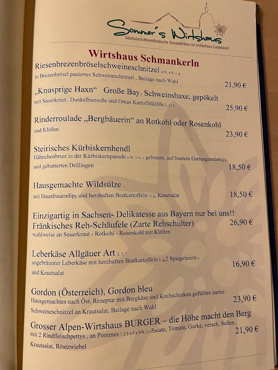 Speisekarte photo 2