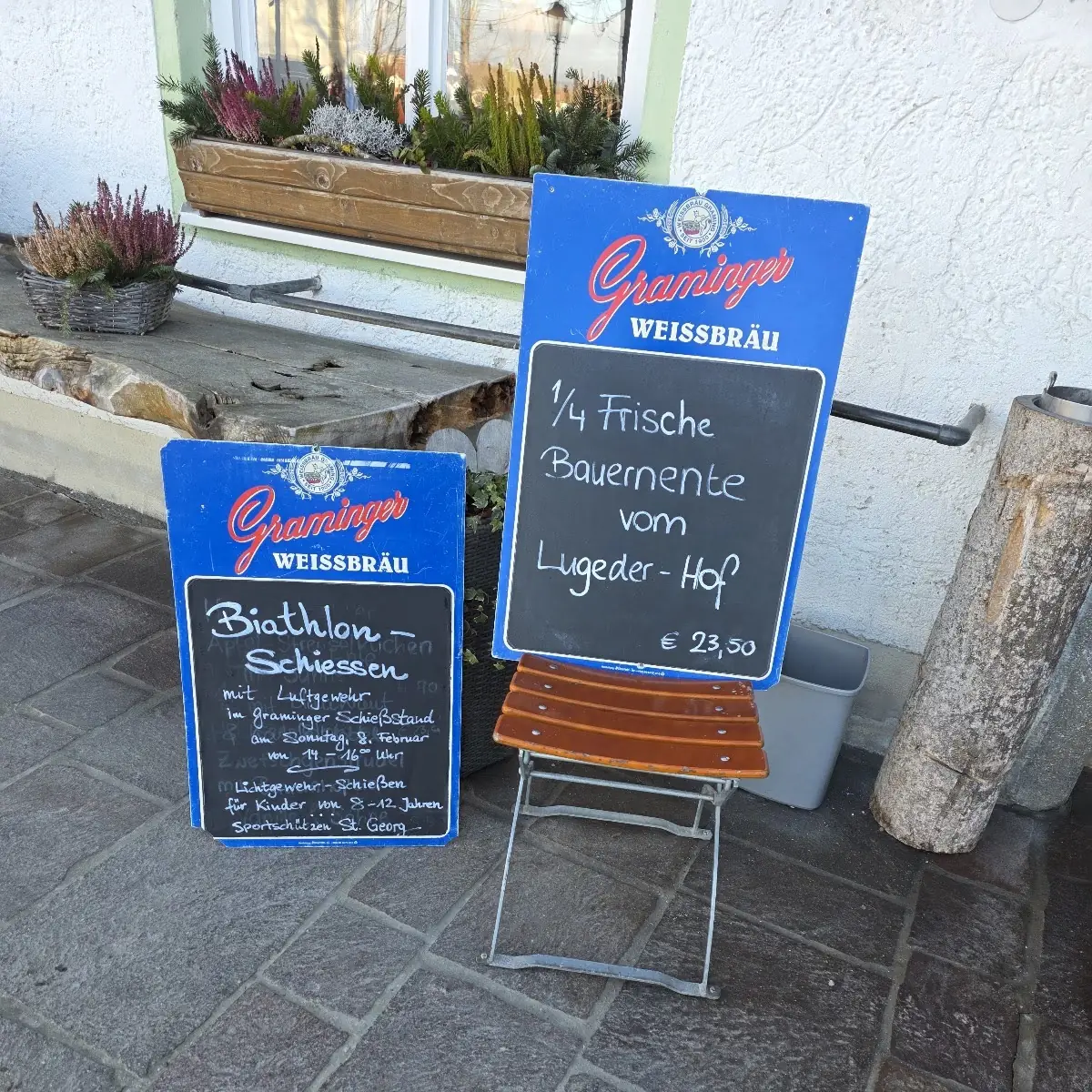 Speisekarte, Graminger Weissbräu