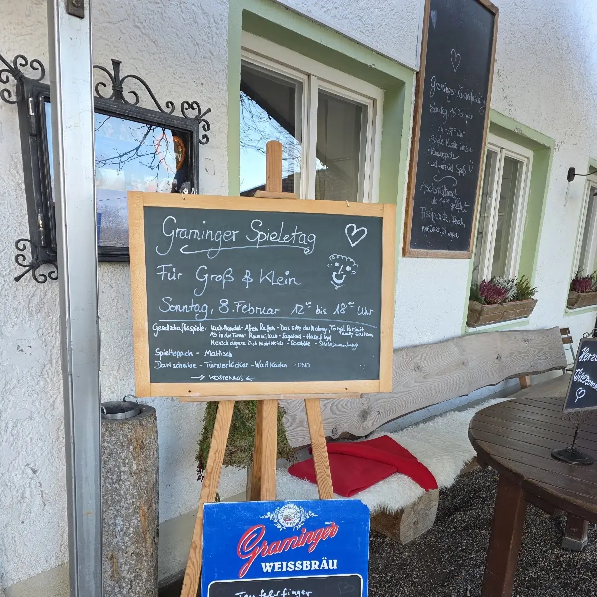 Speisekarte, Graminger Weissbräu