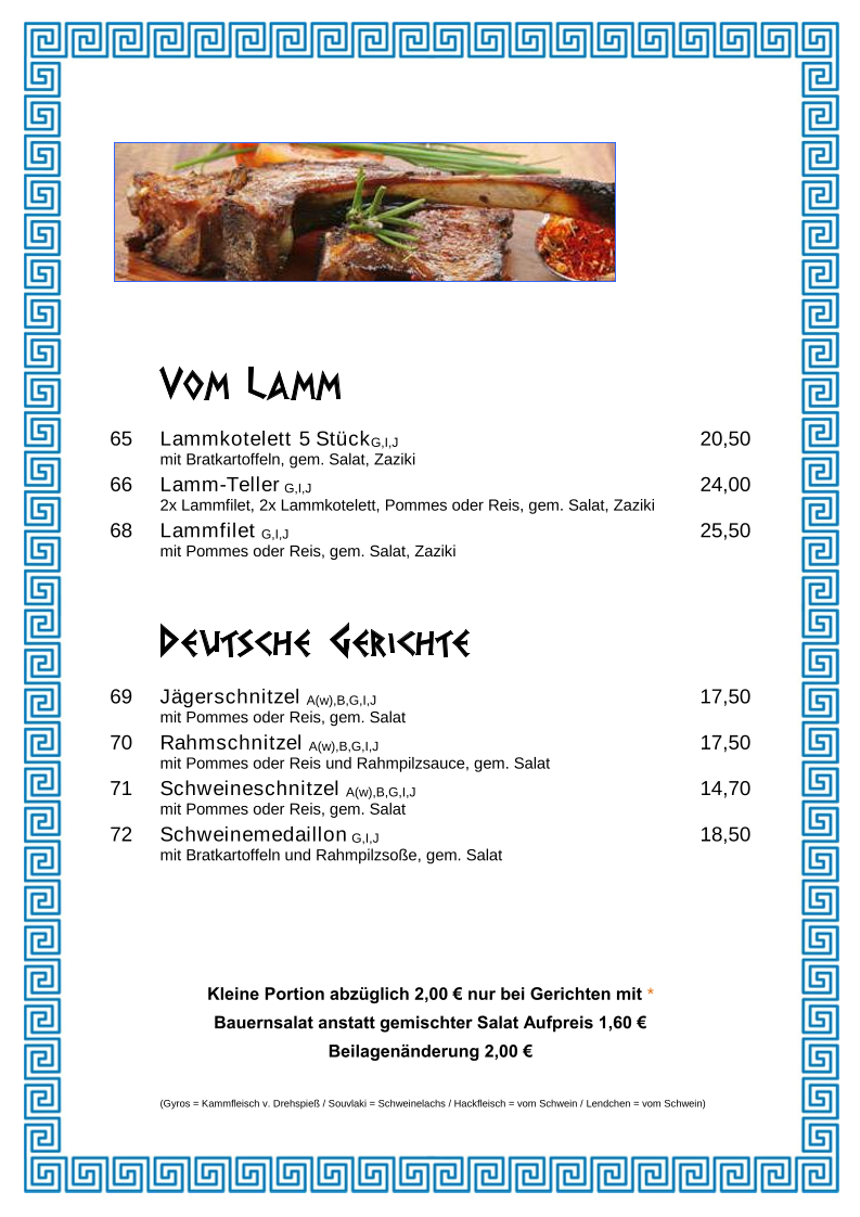 Speisekarte photo 6