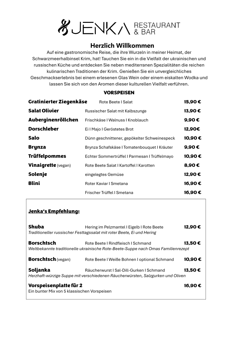 Speisekarte photo 1