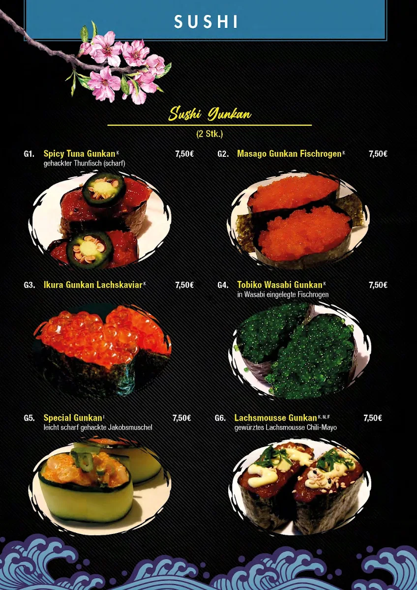 Speisekarte, HOI AN Frankenthal - Sushi & Grill