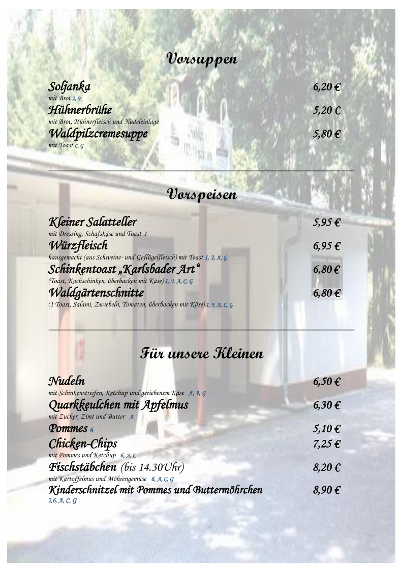 Speisekarte photo 4