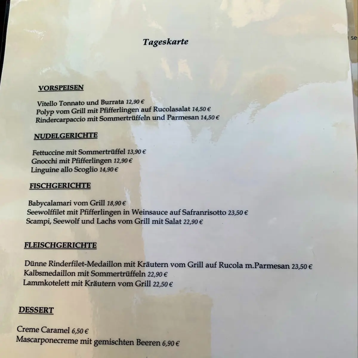 Speisekarte photo 3