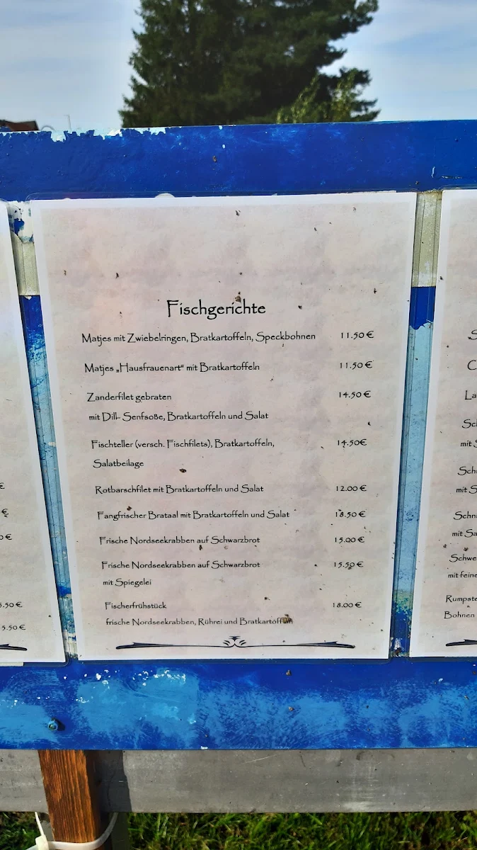Speisekarte, Ostekieker