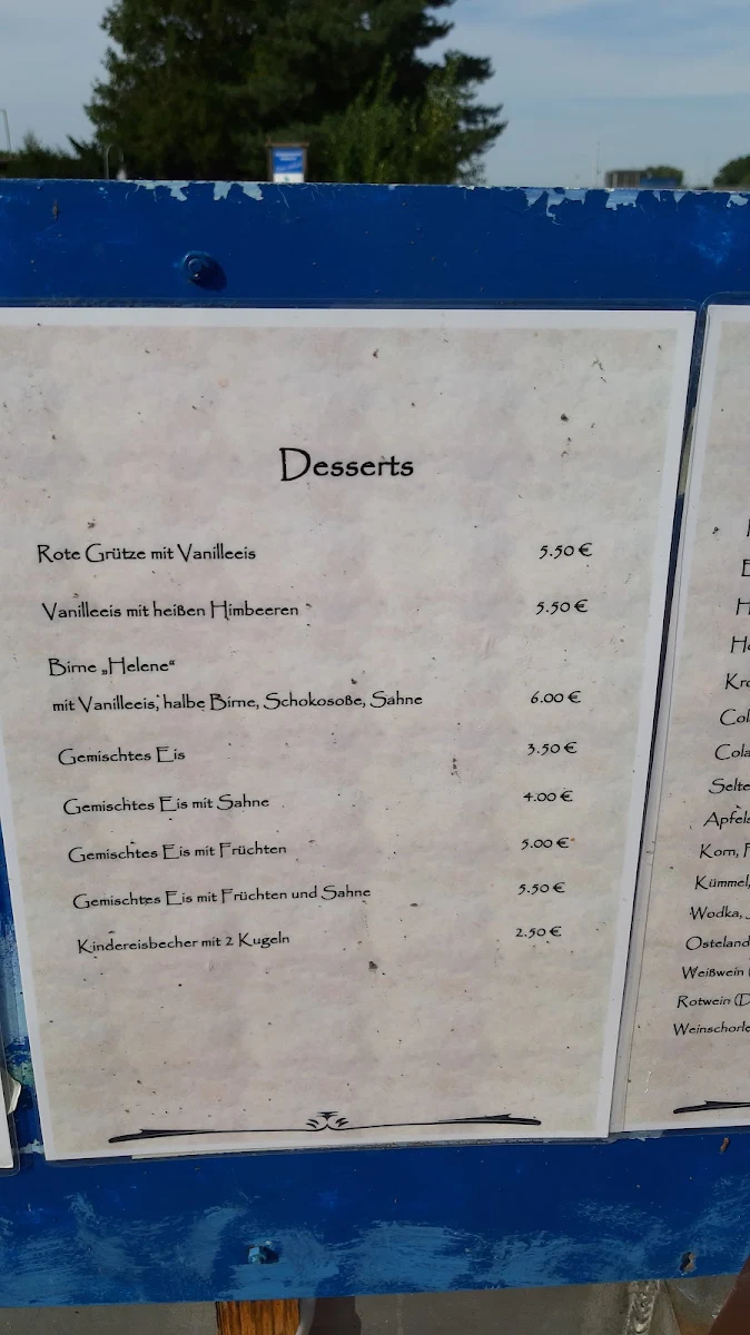 Speisekarte, Ostekieker
