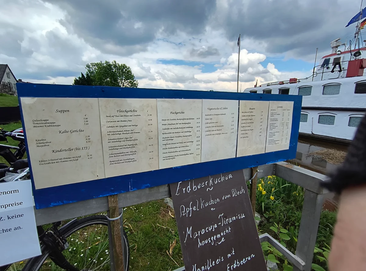 Speisekarte, Ostekieker