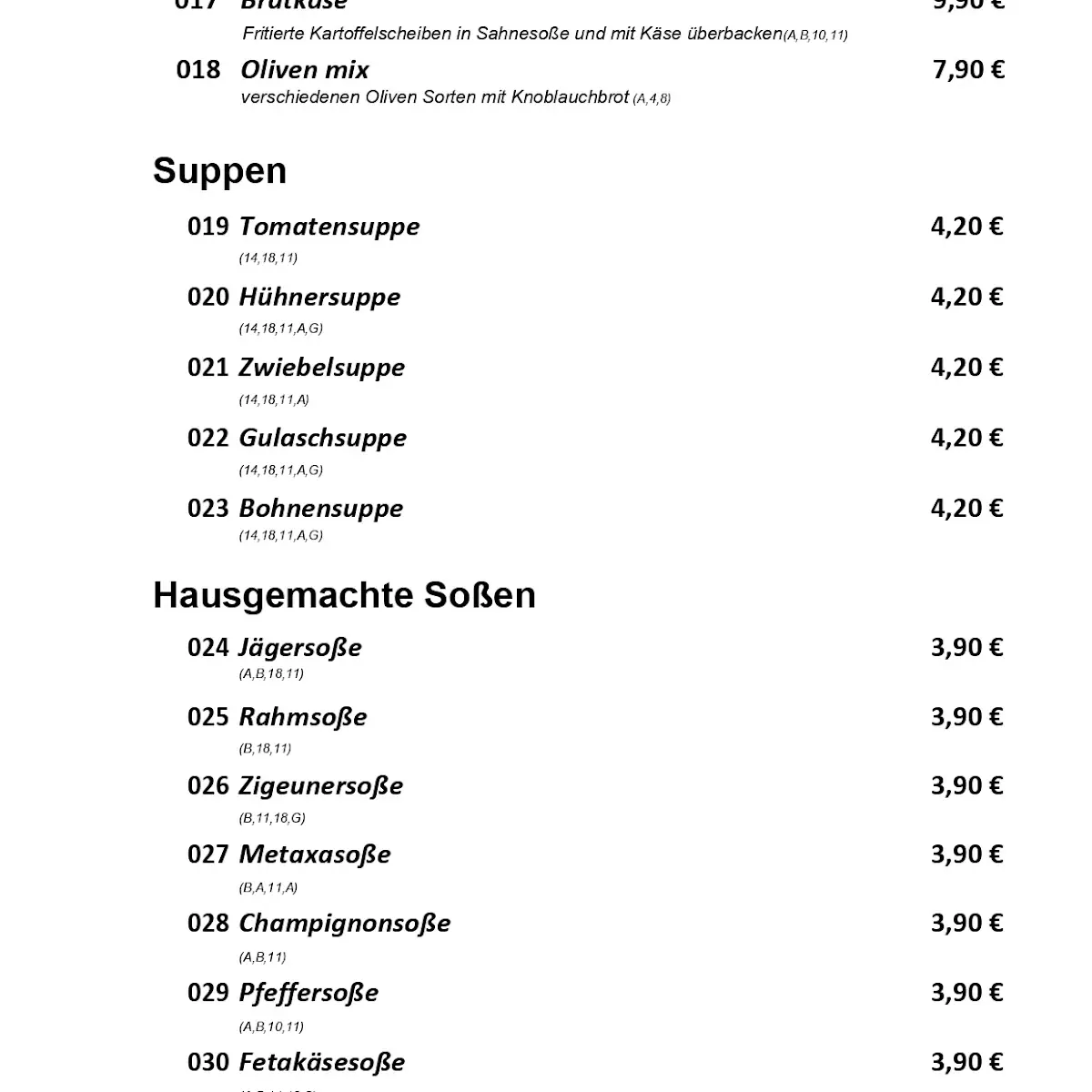 Speisekarte photo 7