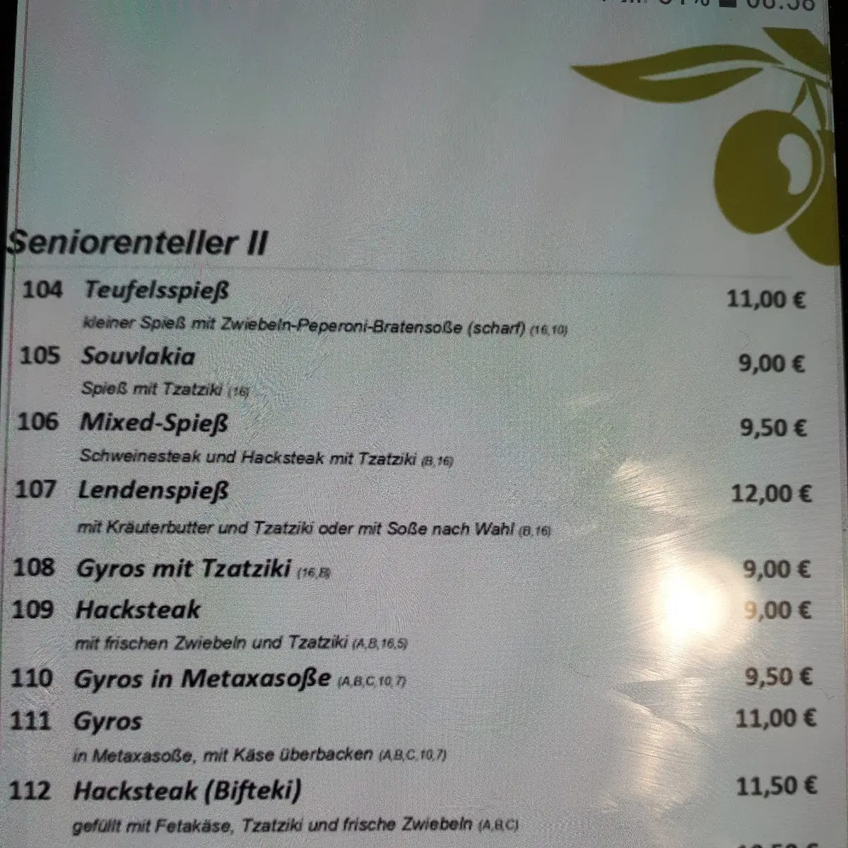 Speisekarte photo 9