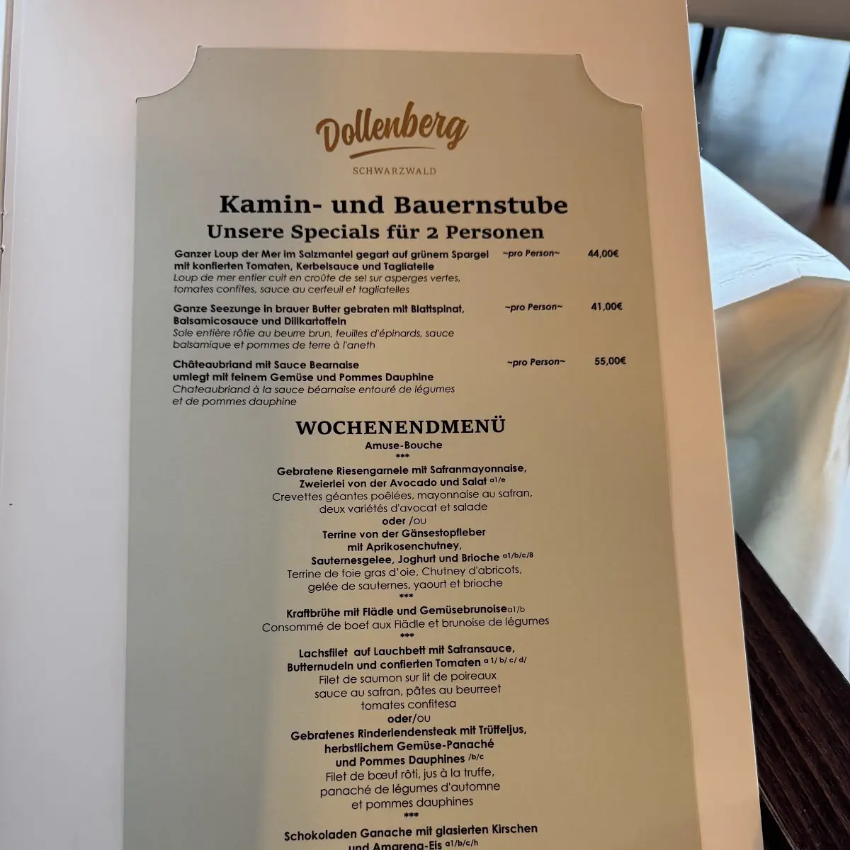 Speisekarte photo 4