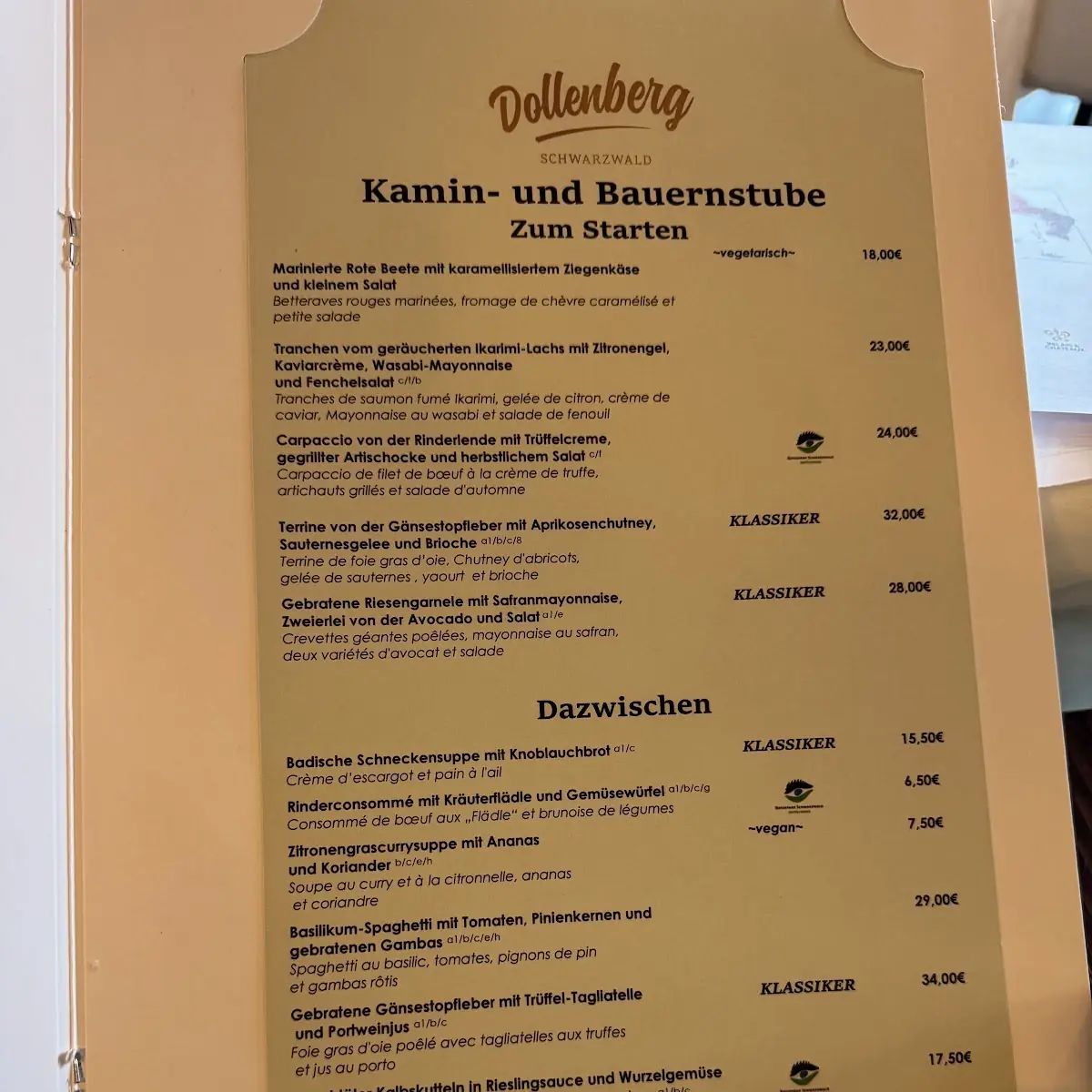 Speisekarte photo 5