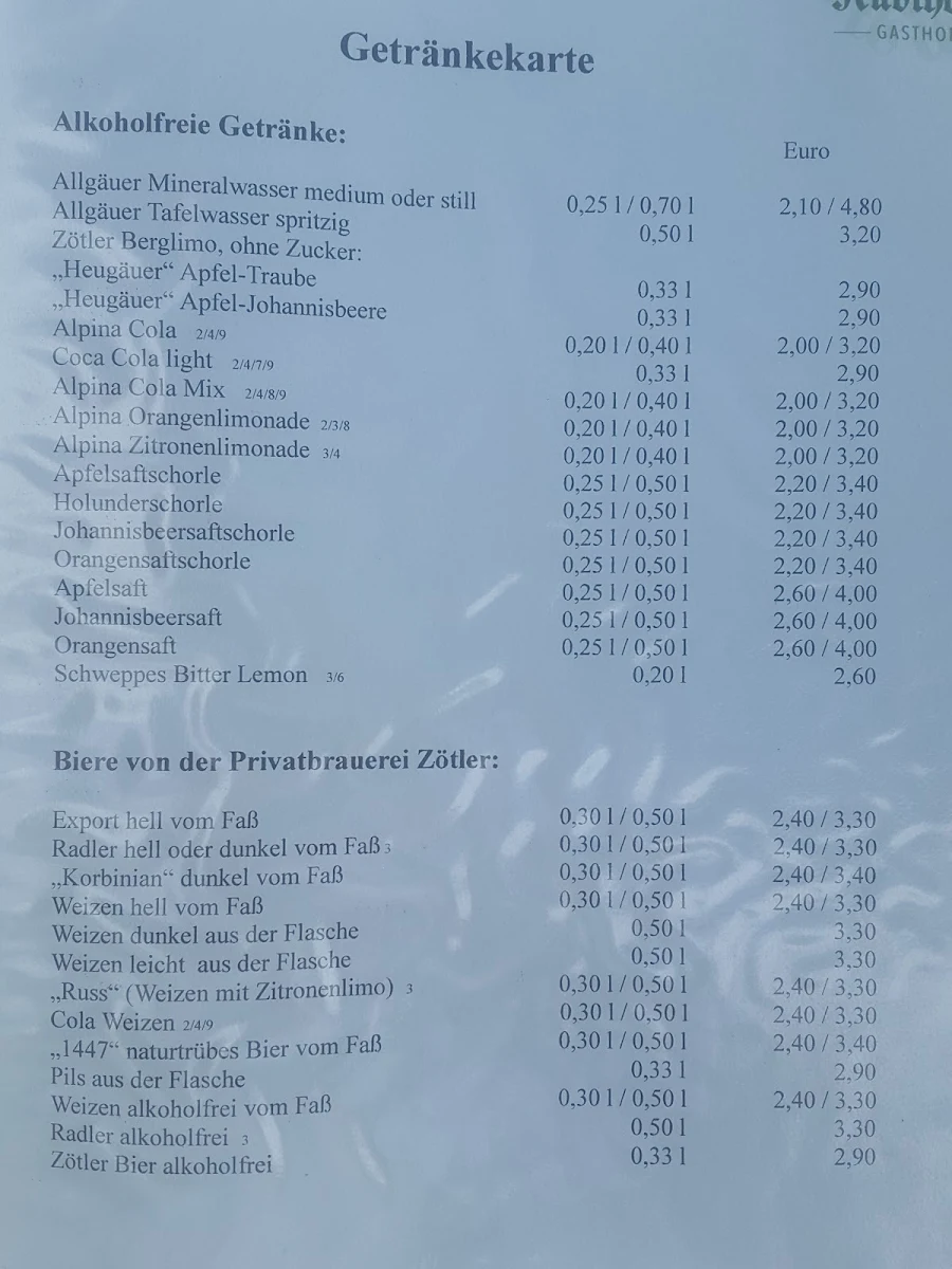 Speisekarte photo 4