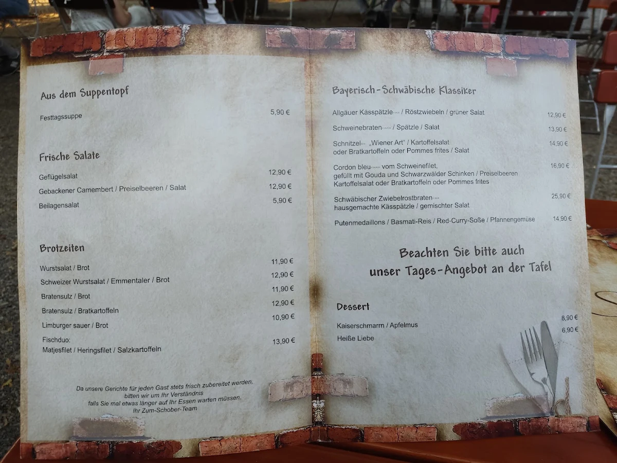 Speisekarte photo 3