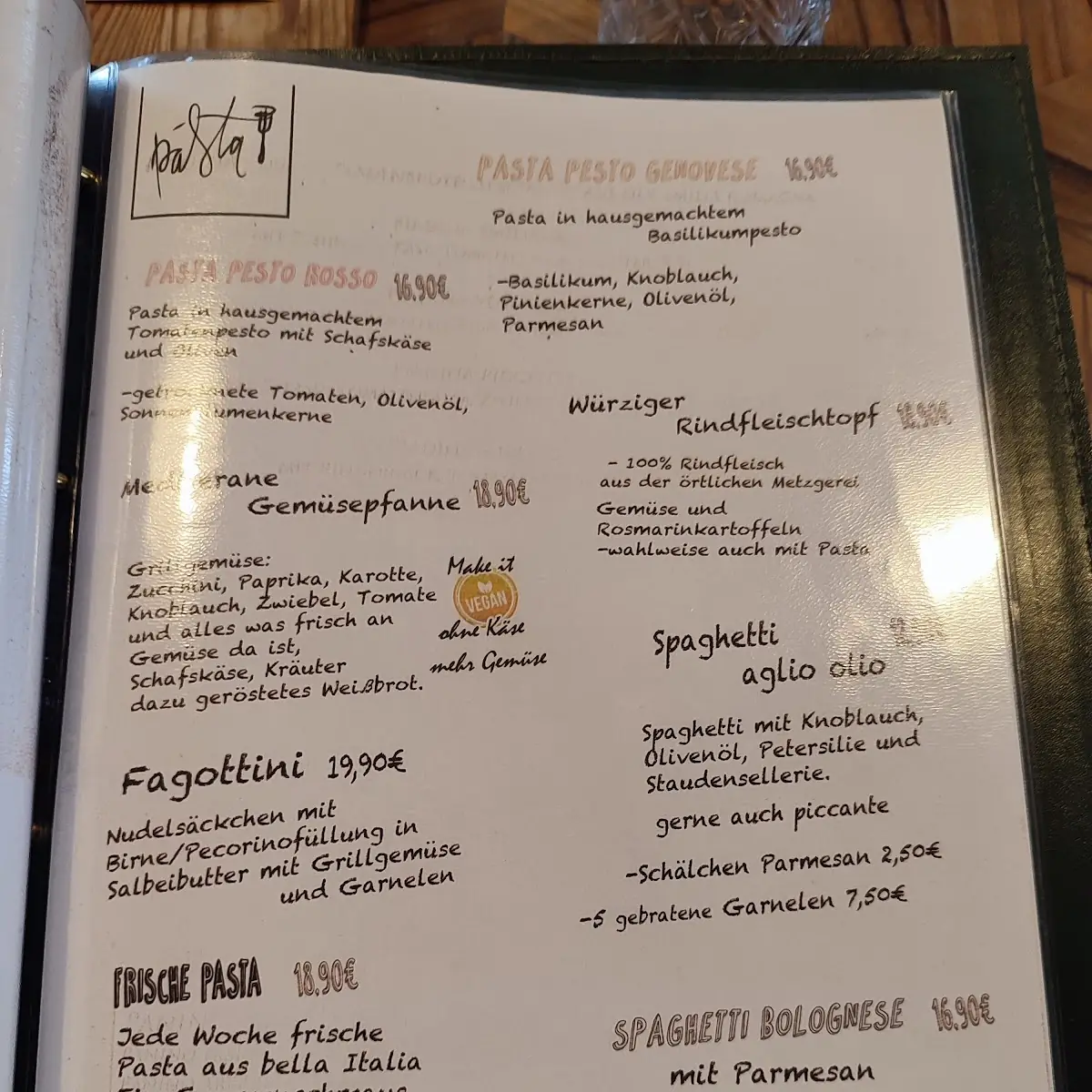 Speisekarte photo 1