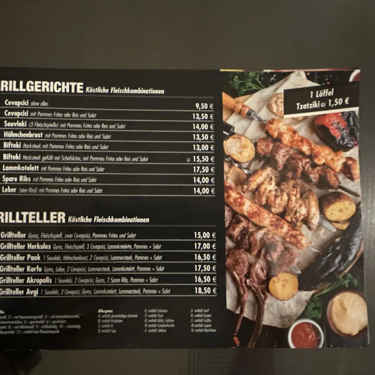Speisekarte photo 1