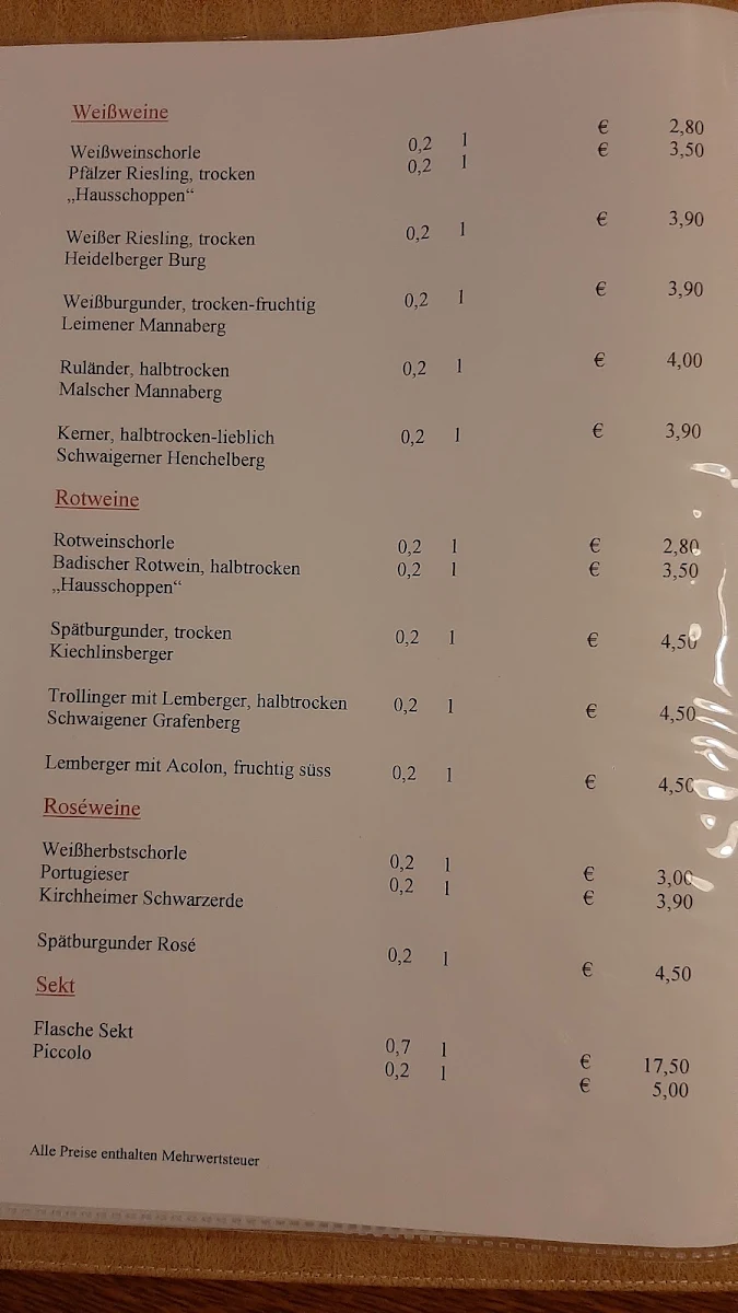 Speisekarte photo 2