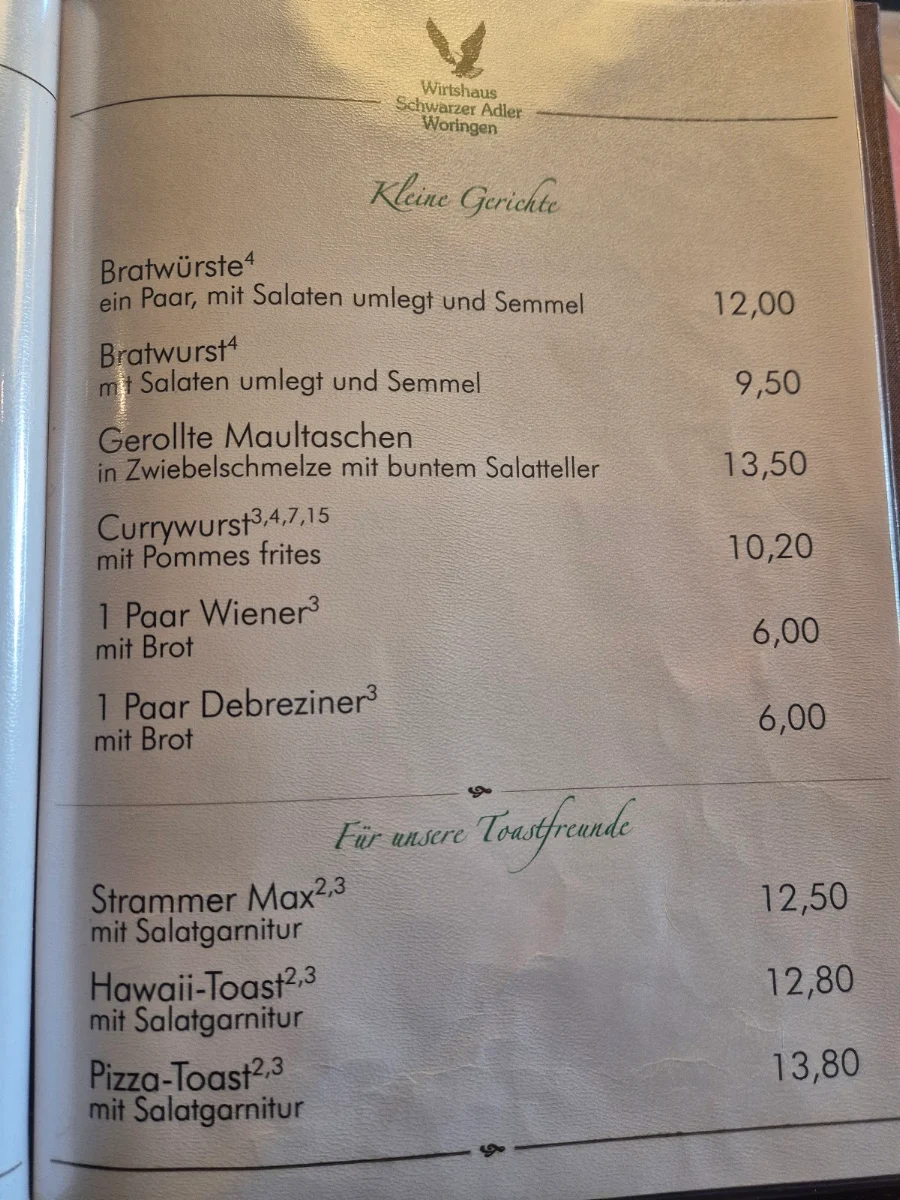 Speisekarte photo 1