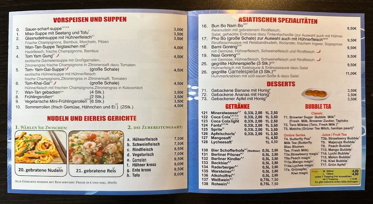 Speisekarte photo 2
